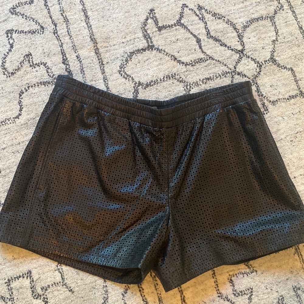 Vince leather shorts